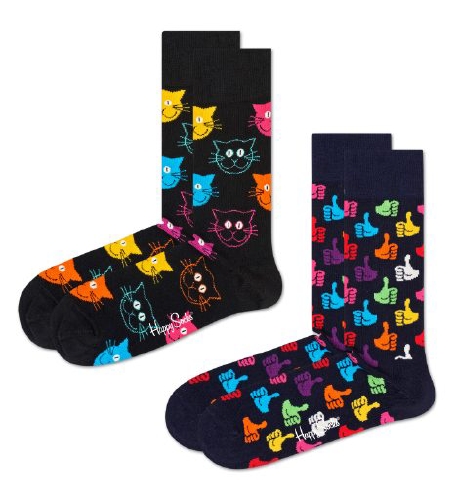 2-Pack Classic Cat Socks