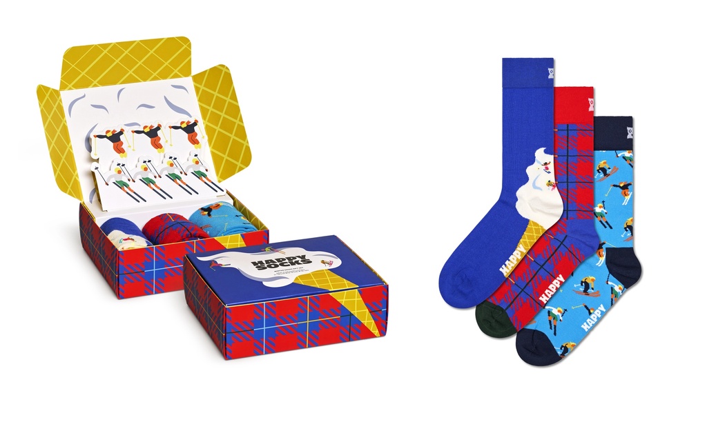 3-Pack Downhill Skiing Socks Gift Set