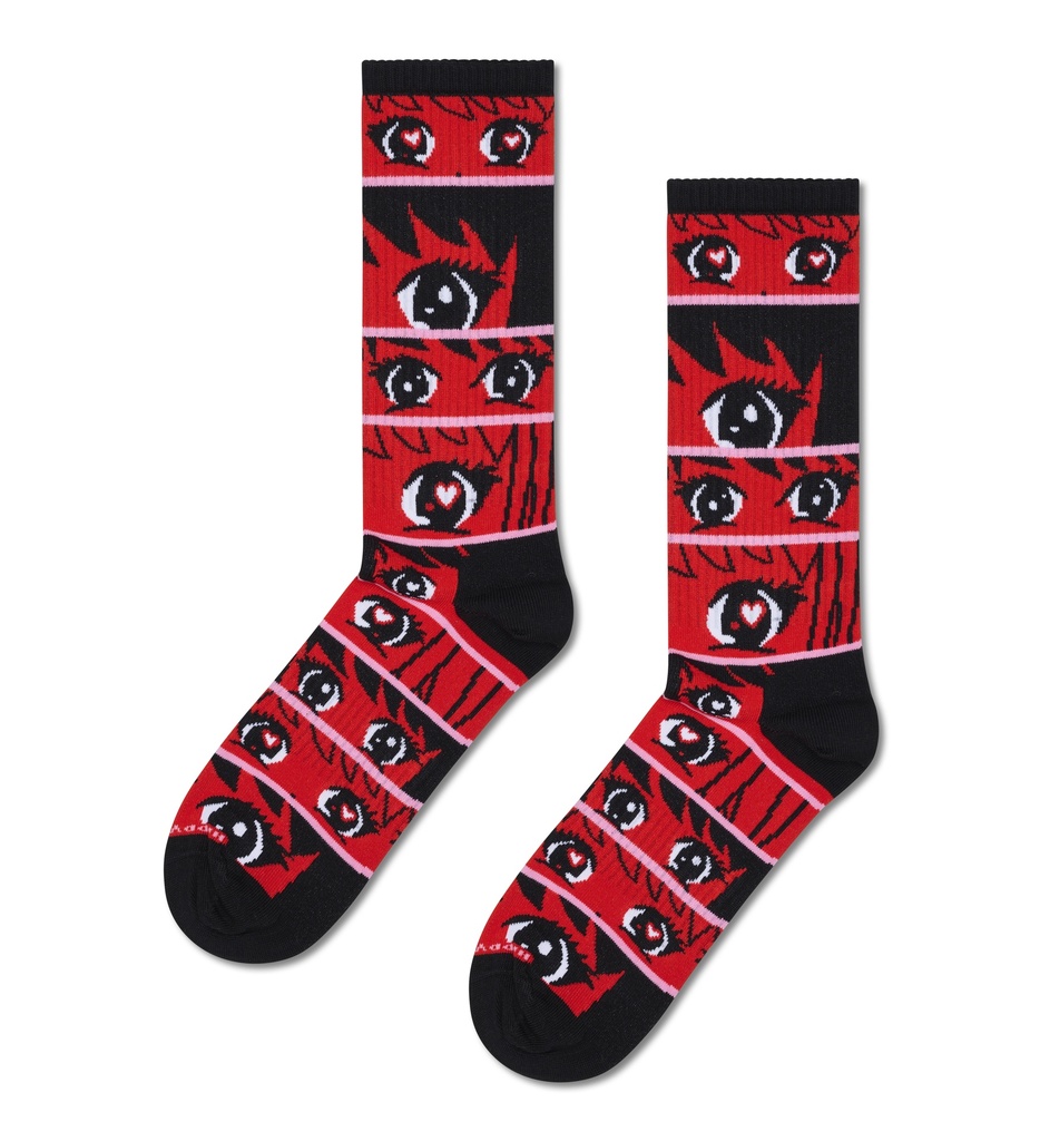 Anime Stripes Sneaker Sock