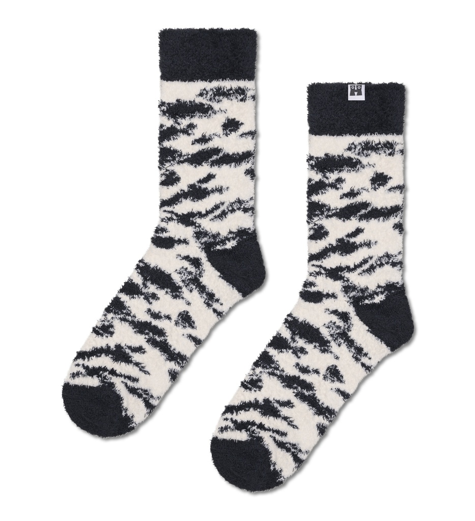 Fluffy Zebra Sock