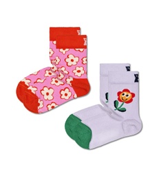 Kids 2-Pack Flowers Socks