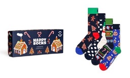 4-Pack Gingerbread Socks Gift Set